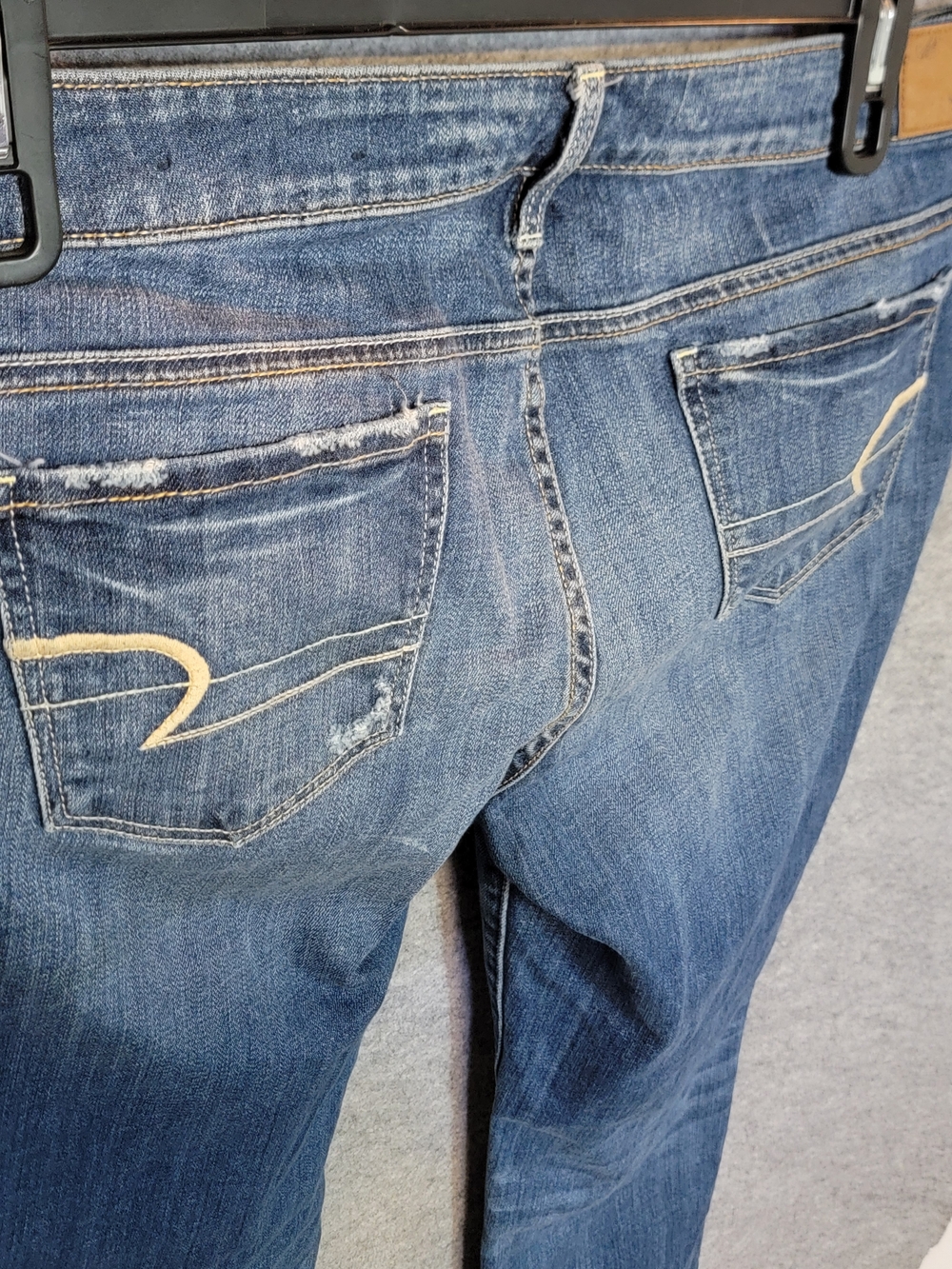 American Eagle Outfitters Medium Wash Skinny Jeans Size 14 - Picture 3 of 12
